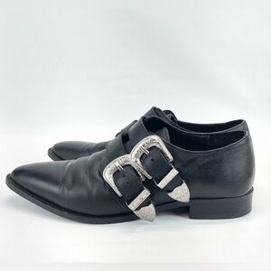 Little Burgundy Black shoes with buckles
